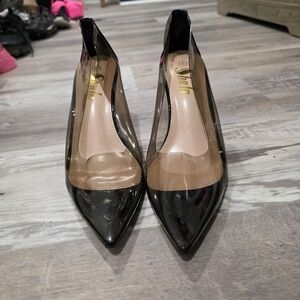 Stellah Elegant Black and Beige Heels